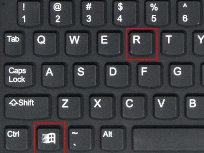teclado-windows+r Tecla do logotipo do Windows + R